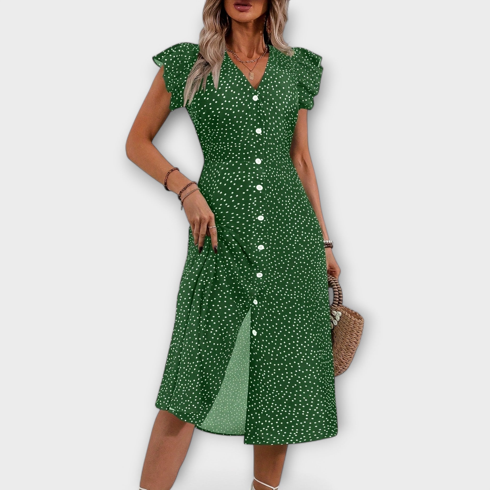Vestido Midi Sophia de lunares