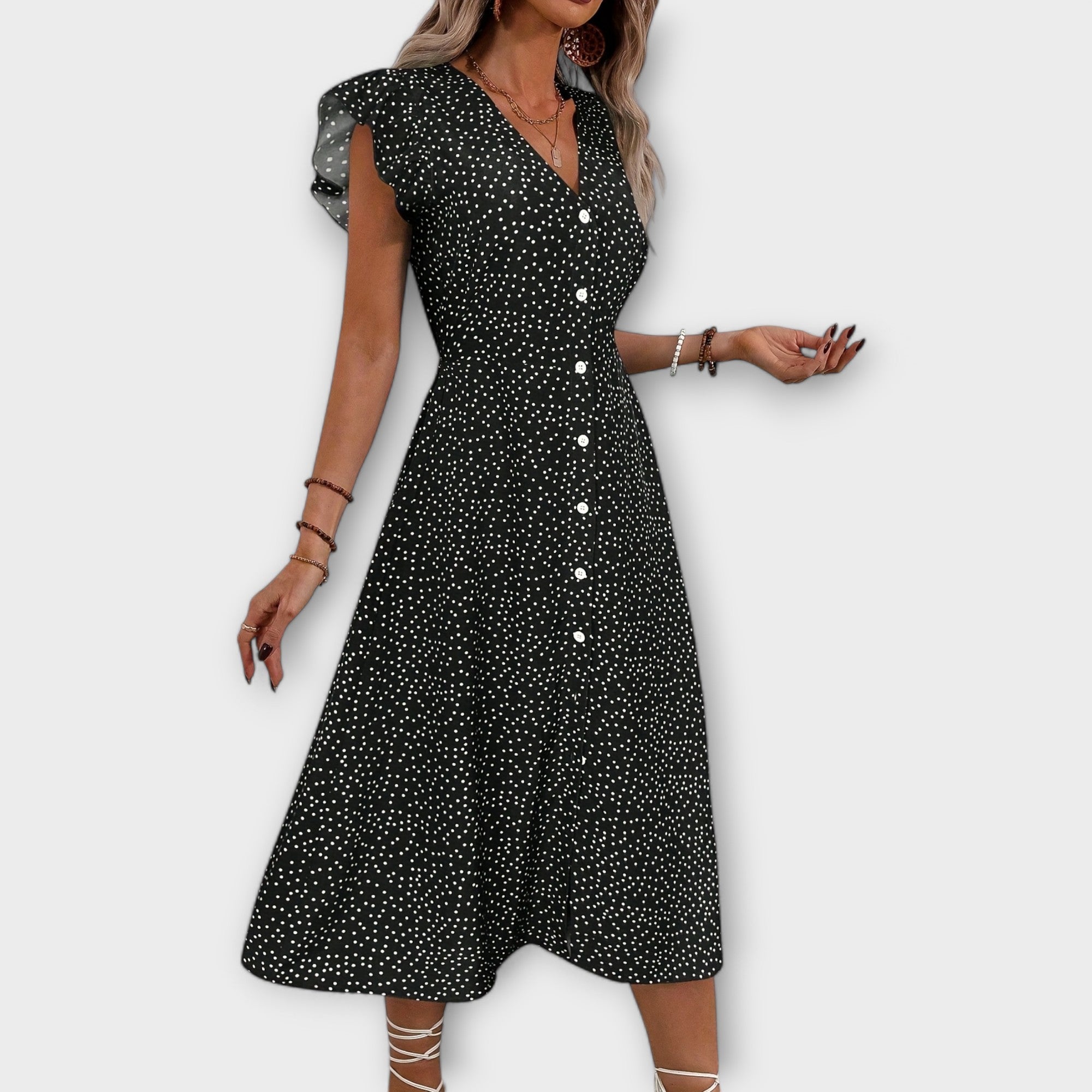 Vestido Midi Sophia de lunares