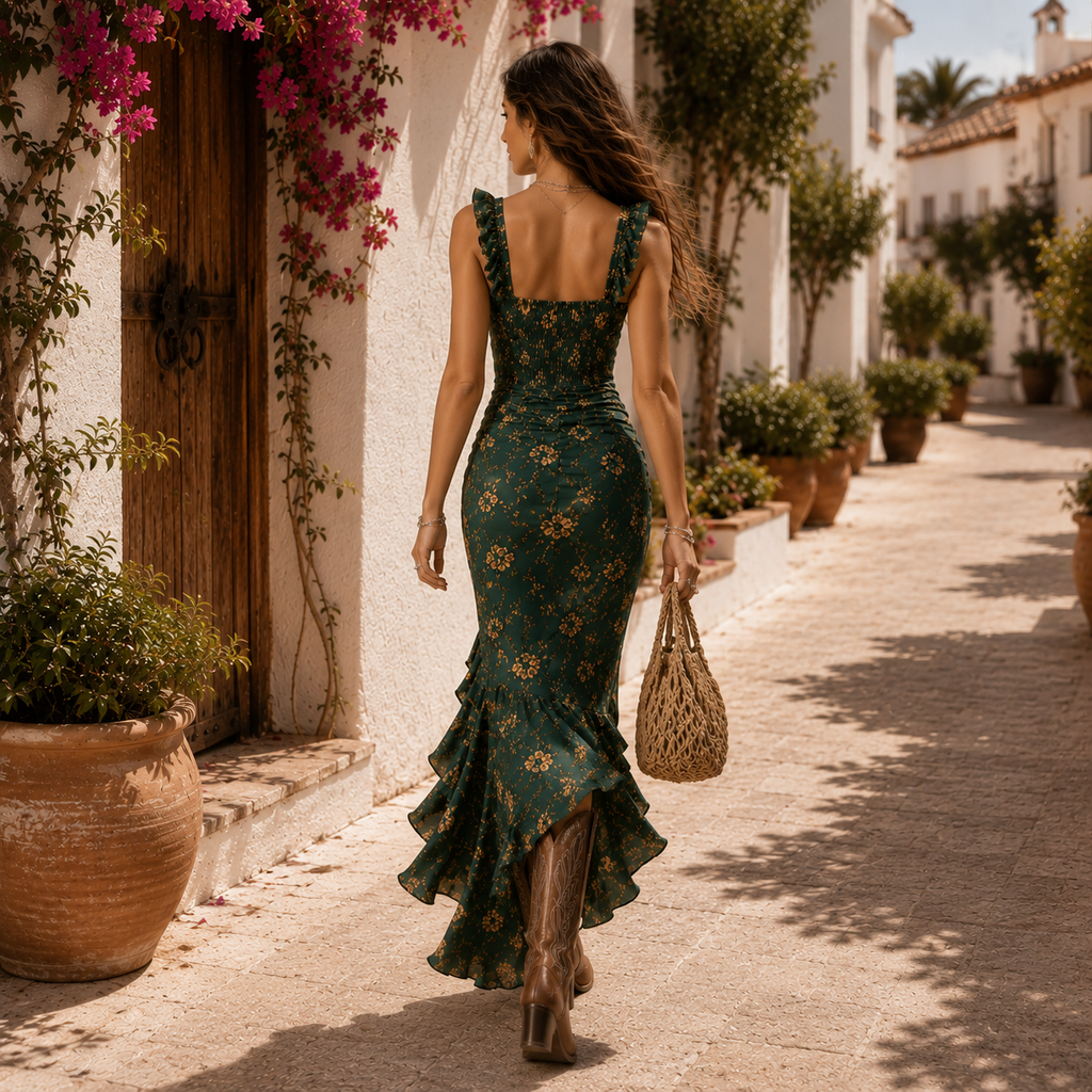 Inés | Vestido Maxi Boho Ligero