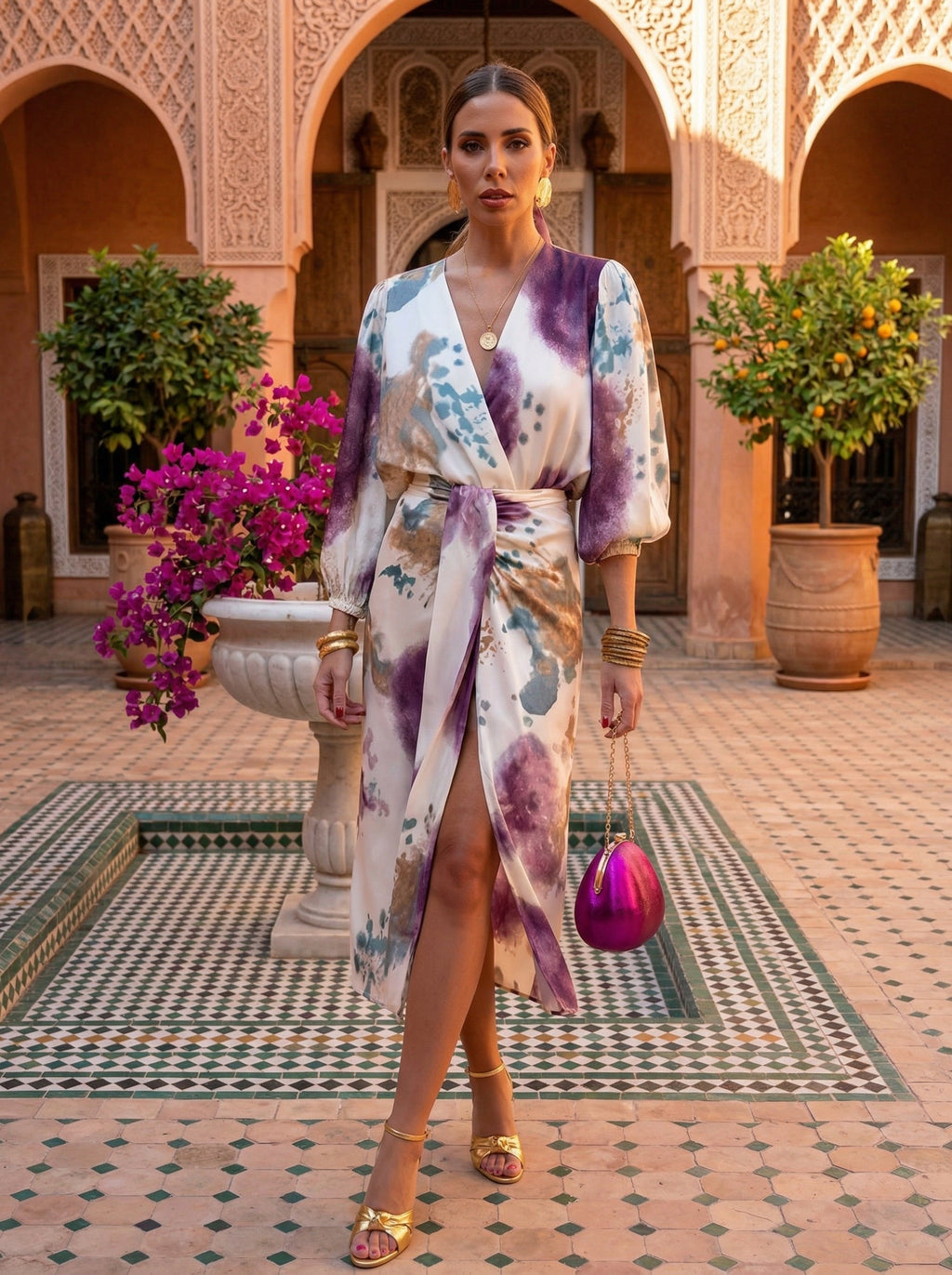 NEREA™ | VESTIDO AQUARELA