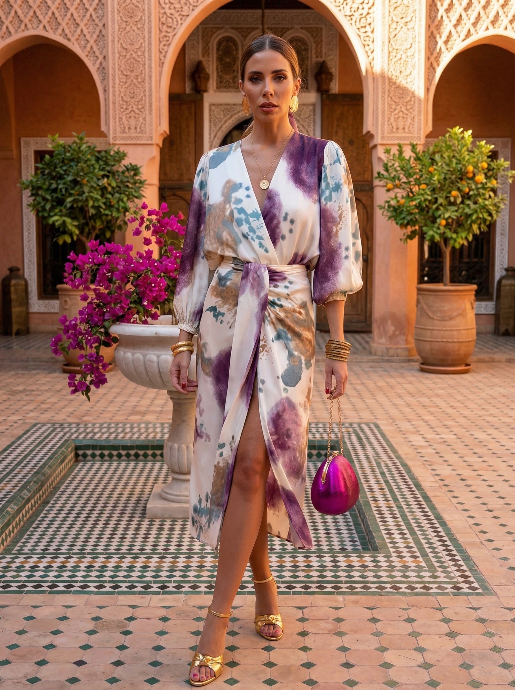 NEREA™ | VESTIDO AQUARELA