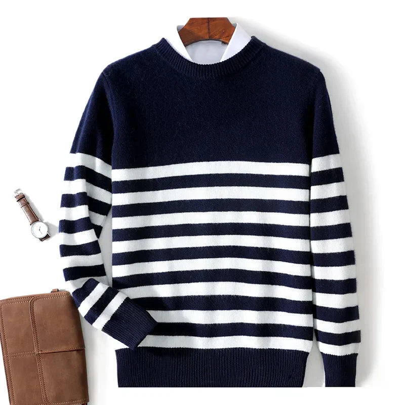 Jersey De Hombre De Lana Merino 100% Clásico