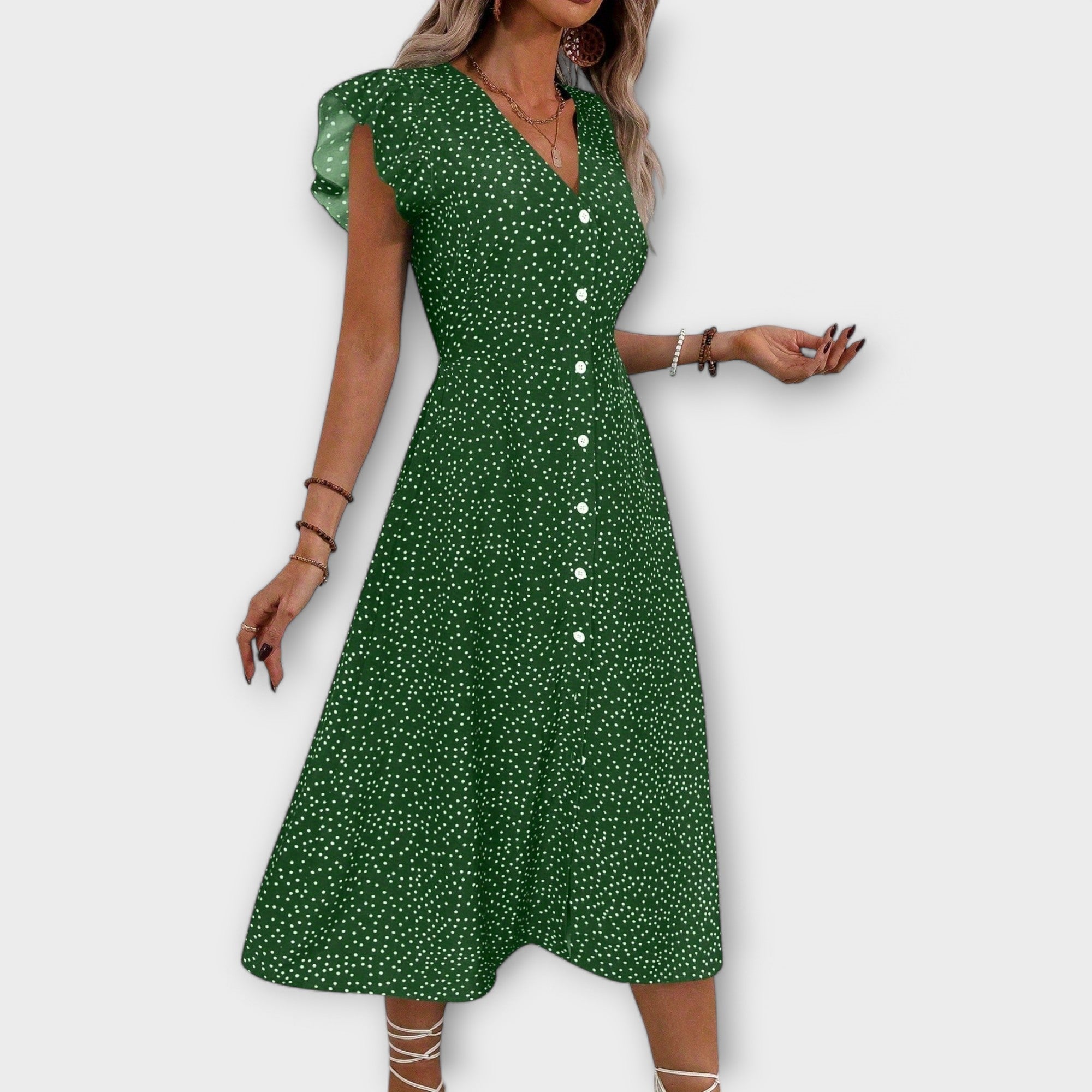 Vestido Midi Sophia de lunares