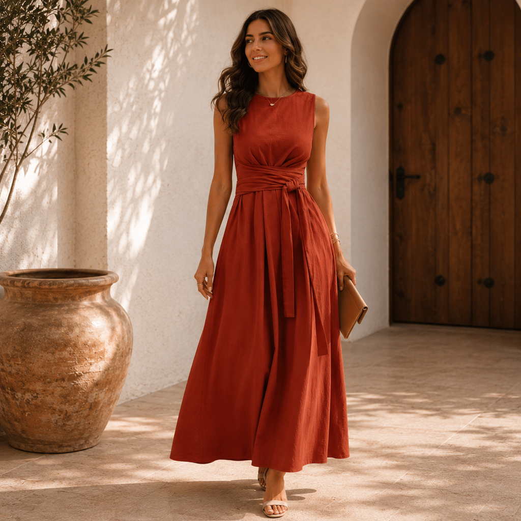 Nicol™ | Vestido Maxi Fluido