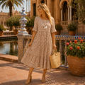 Zara | Vestido Midi de Manga Corta